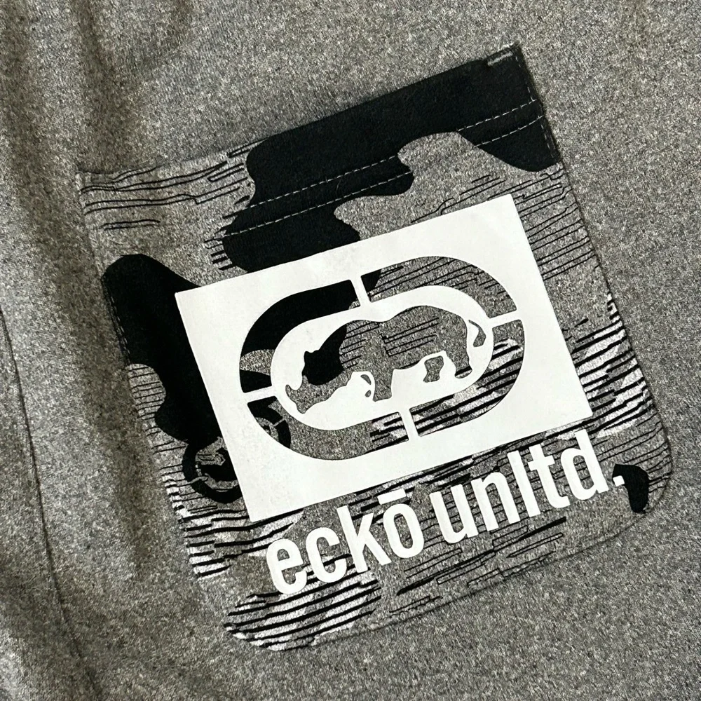 NWT Ecko Unltd Men's Sweatpants Embroidered Vertical Logo Fleece Jogger - XL